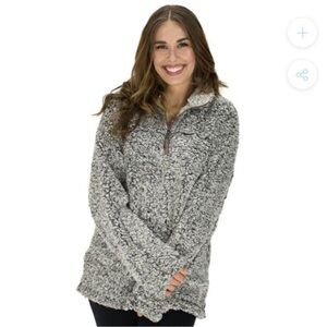 True Grit Frosty Tipped 1/4 Zip Pullover